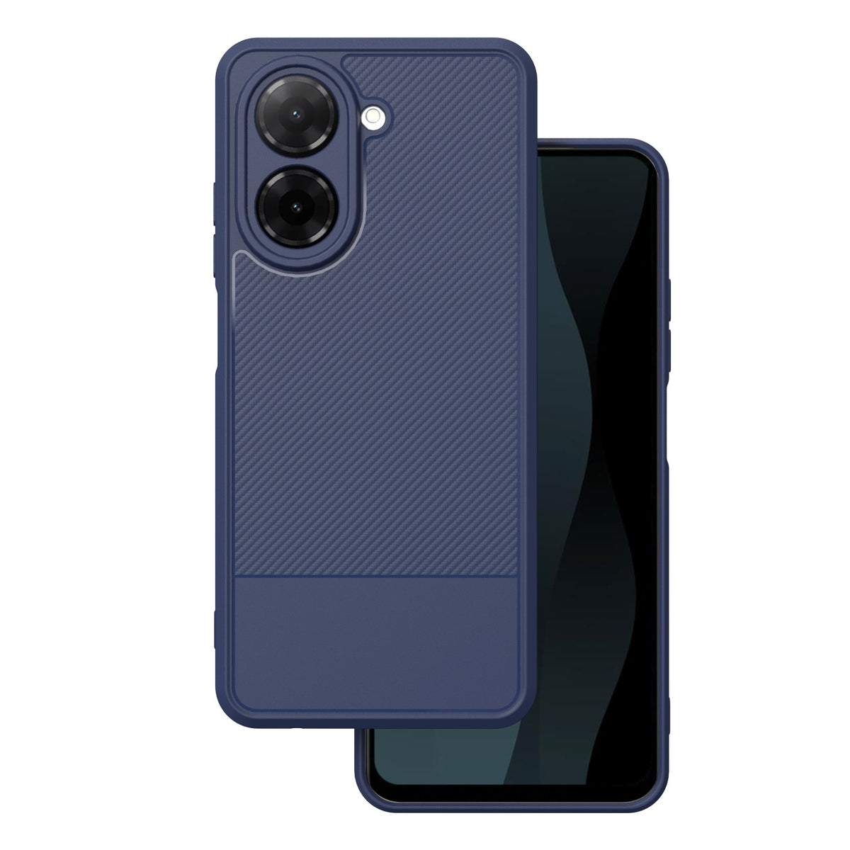 Husa Simple Carbon pentru Xiaomi Redmi A5 Global (173,45 X 79,35 X 8,45) Albastru