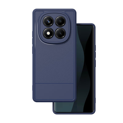 Husa Simple Carbon pentru Xiaomi Redmi Note 14 Pro 5G (Global) / Note 14 Pro Plus 5G (Global) Albastru
