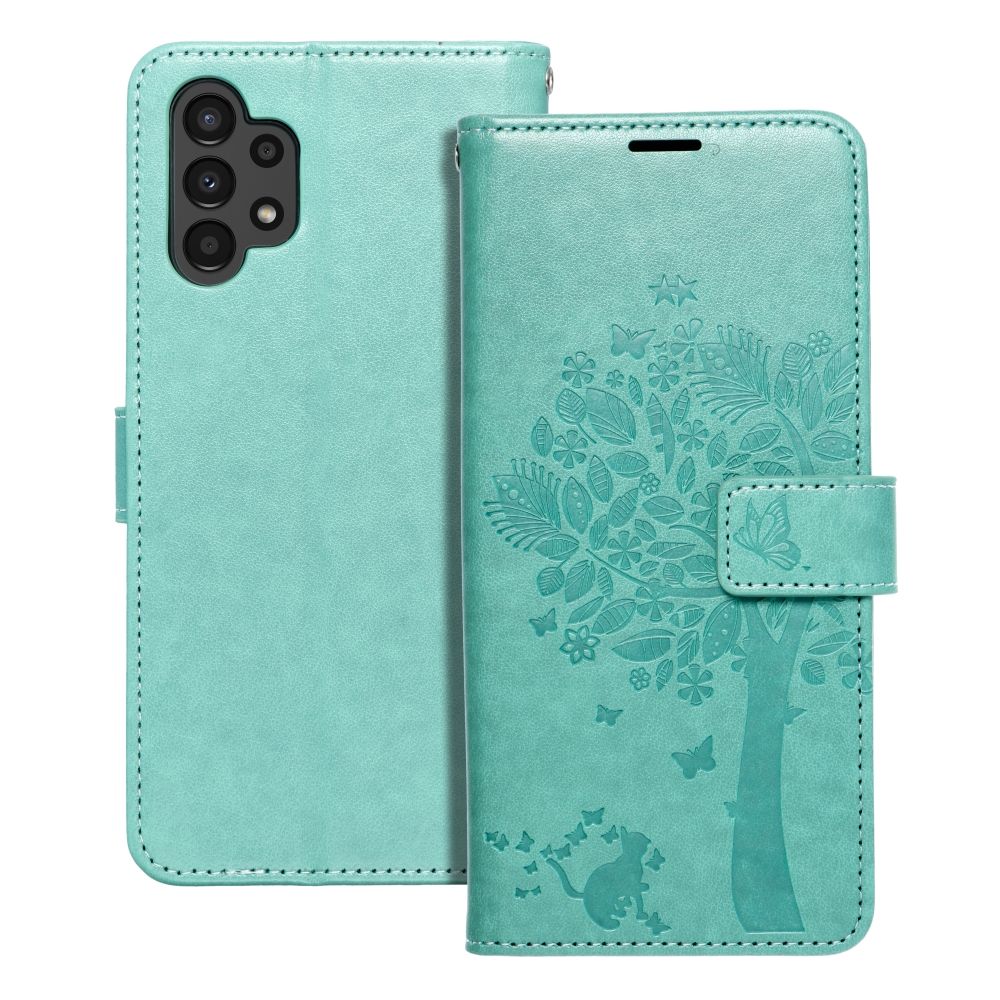 Husa Mezzo Book Flip pentru Samsung A13 4G Tree Verde