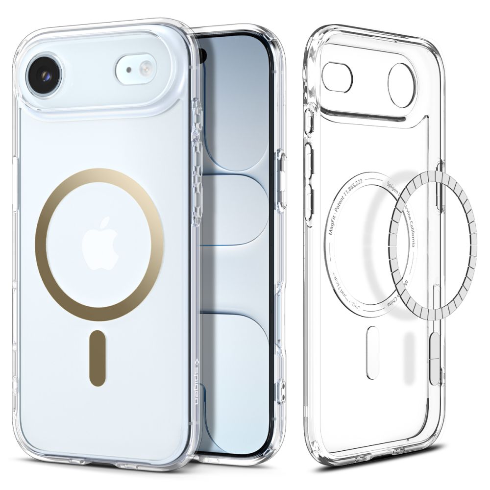 Husa Spigen Ultra Hybrid Mag Magsafe pentru iPhone 17 Air Transparent/Auriu