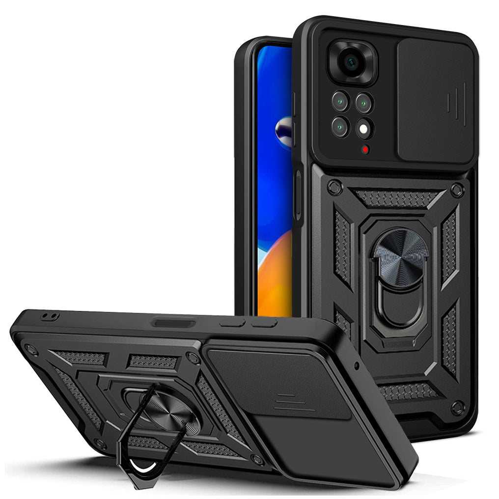 Husa Defender Slide pentru Xiaomi Redmi Note 11 4G (Global) / Redmi Note 11s 4G Negru