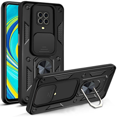 Husa Defender Slide pentru Xiaomi Redmi Note 9s / 9 Pro / 9 Pro Max Negru