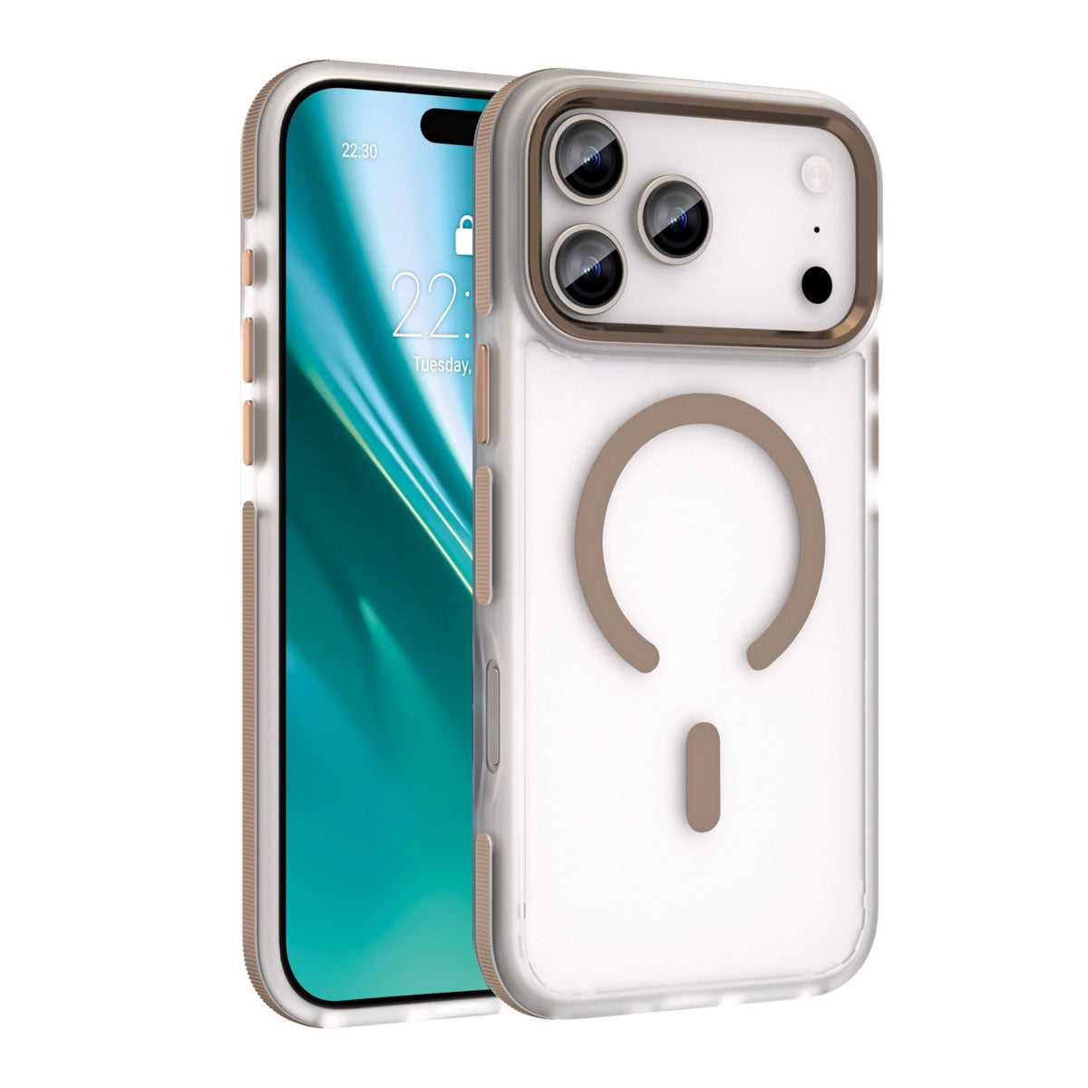 Husa Etteri Icy Mag pentru iPhone 17 Pro Auriu
