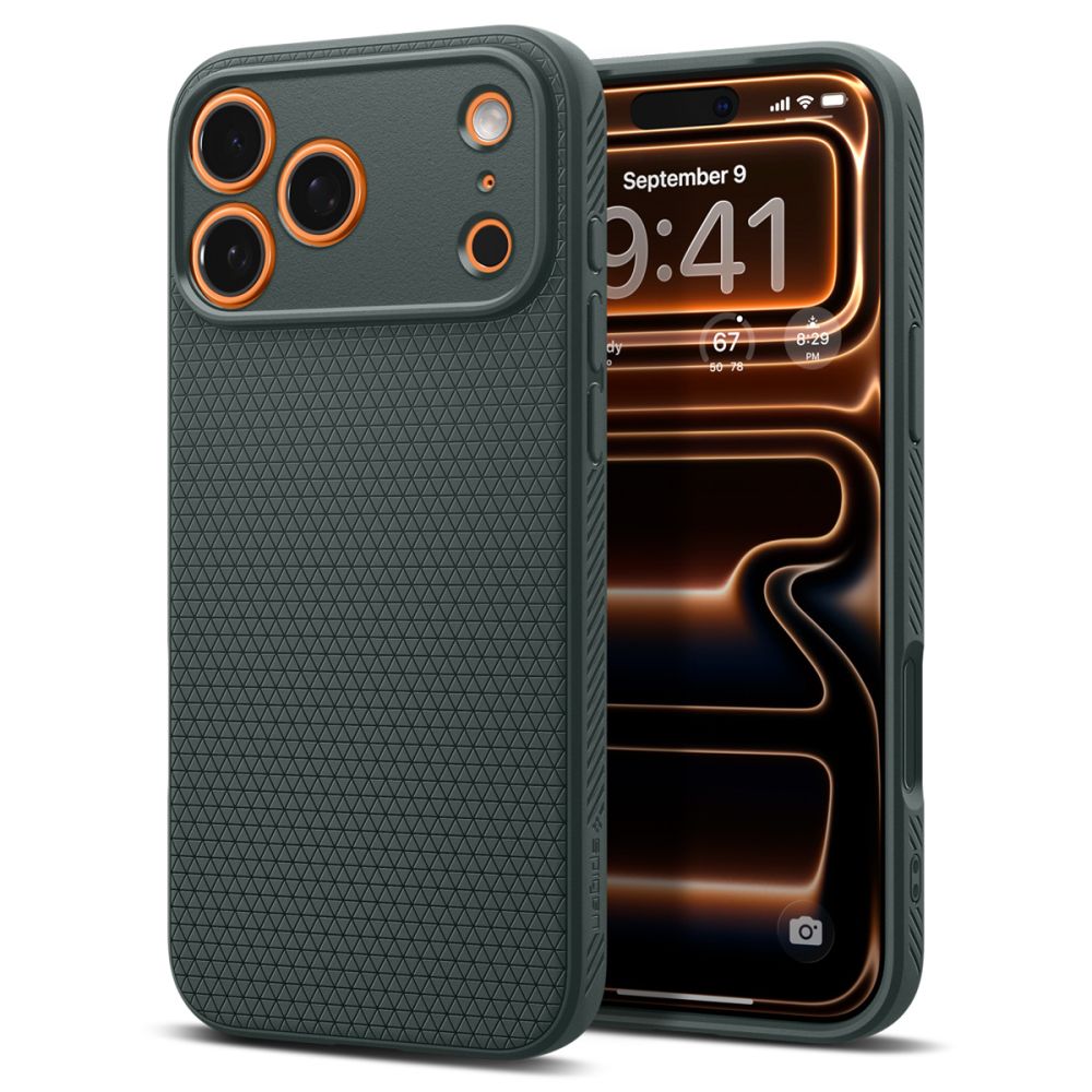Husa Spigen Liquid Air pentru iPhone 17 Pro Max Abyss Verde