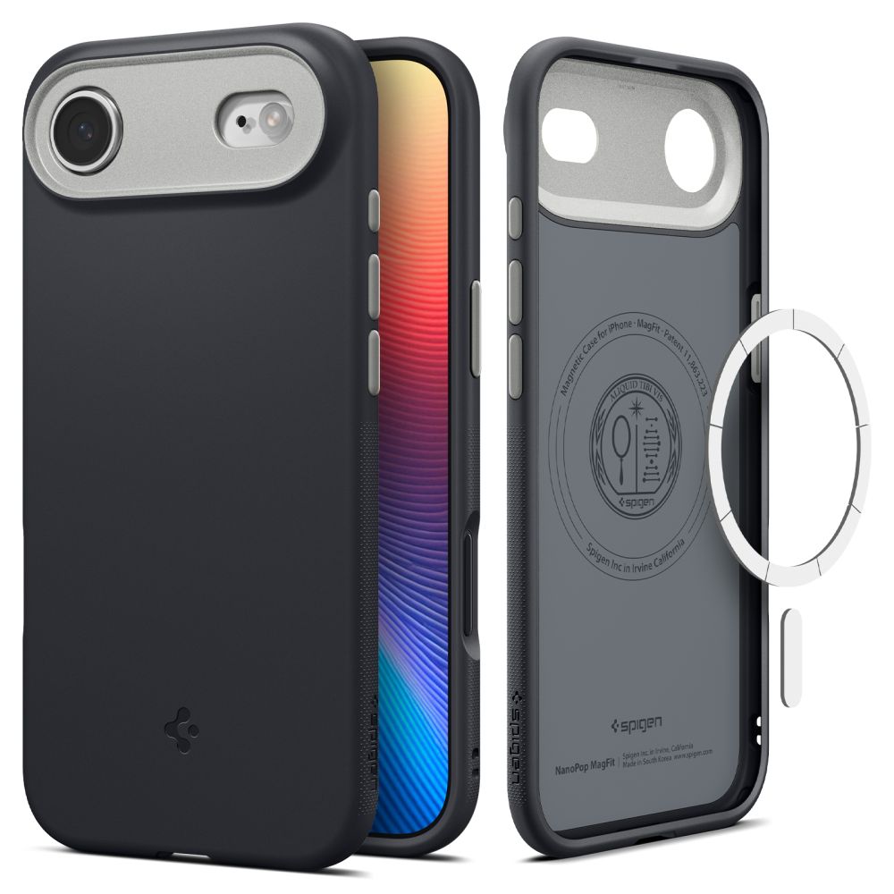 Husa Spigen Nano Pop Mag Magsafe pentru iPhone 17 Air Negru Sesame