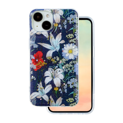 Husa Glow Glam pentru iPhone 14 6,1" Albastru