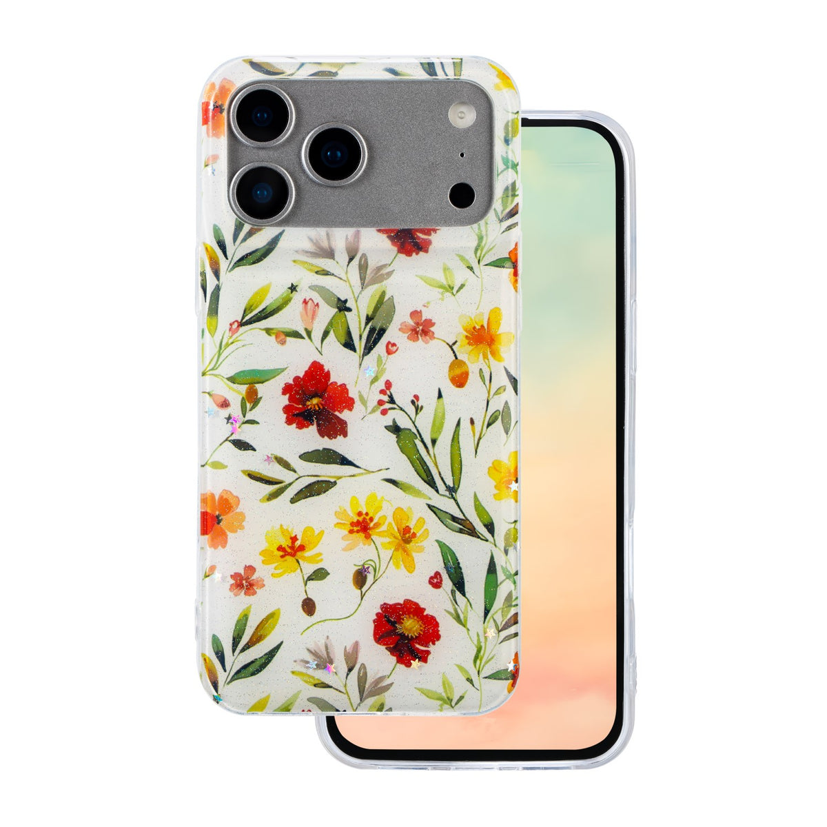 Husa Glow Glam pentru iPhone 17 Pro Max 6,9" Alb