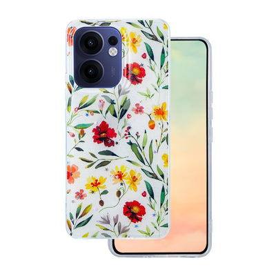 Husa Glow Glam pentru Oppo Reno 13F 5G (Global) / 13FS 5G Alb