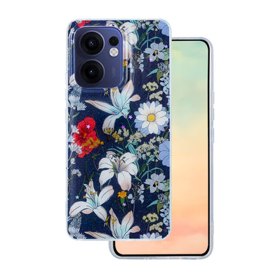 Husa Glow Glam pentru Oppo Reno 13F 5G (Global) / 13FS 5G Albastru