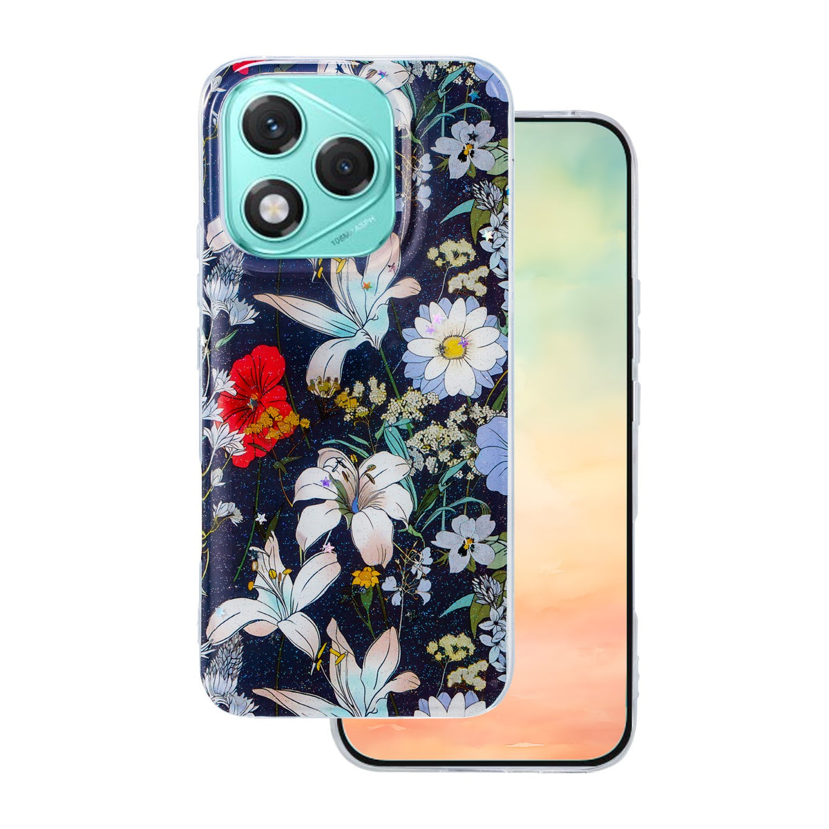 Husa Glow Glam pentru Honor 400 Lite Albastru