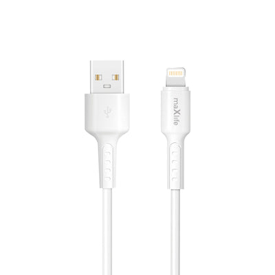 Cablu Maxlife Usb-a - Lightning 1,0 M 3A Alb