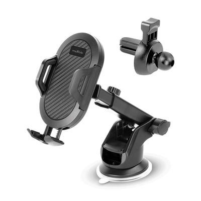 Suport auto Maxlife Universal pentru Windshield si grila de ventilatie Negru