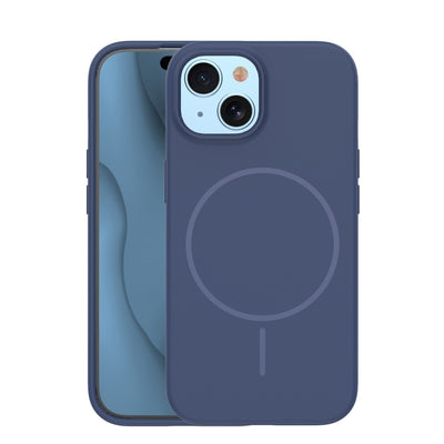 Husa Silicone Thin Mag pentru iPhone 13 6,1" Albastru inchis