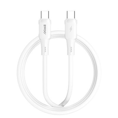 Cablu BWOO Silicone X329cc 65W Usb-c 1m Alb