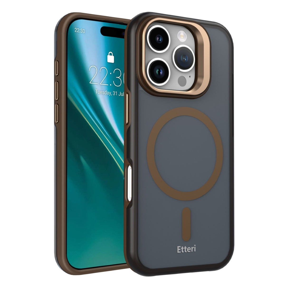 Husa Etteri Morning Fog pentru iPhone 16 Pro Max 6,9" Maro