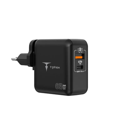 Incarcator priza T-phox Mega T-pp09 Gan Pd 65w USB/Usb-c Negru