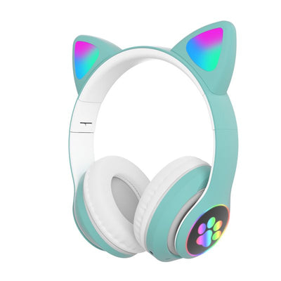 Casti Bluetooth/LED Cat Ears pentru Children Mint