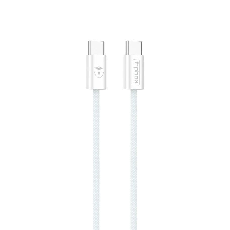 Cablu T-phox Cc15 Series Usb-c/Usb-c 60w 3a Alb