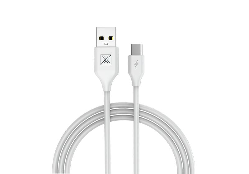 Cablu Mx Set 2.4a/Type-c/1m Alb