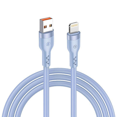 Cablu T-phox Bold USB/Lightning 3a Sky Albastru