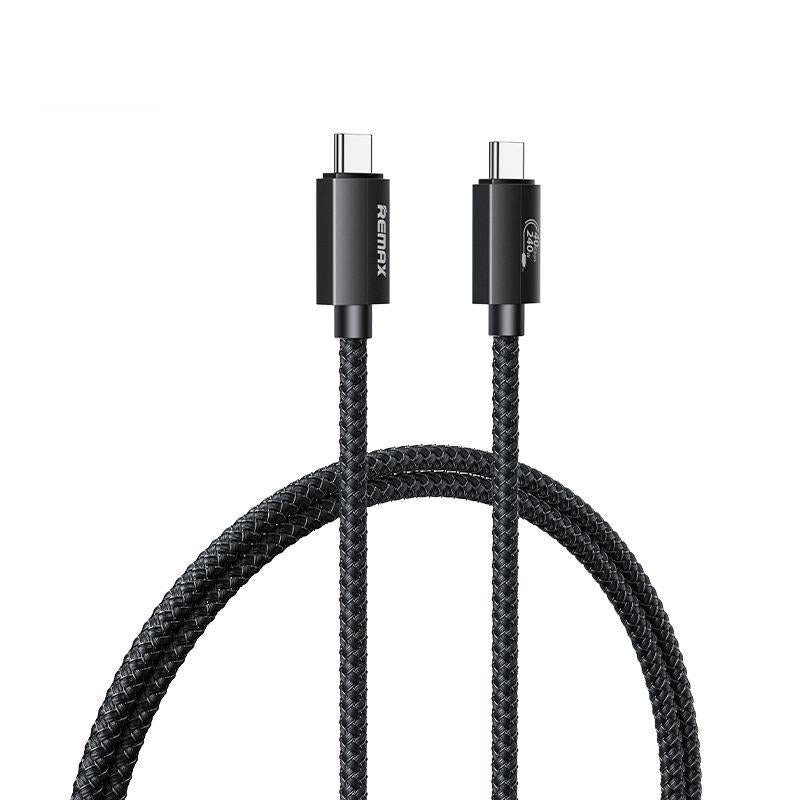 Cablu Remax Ladon Series 240w Rc-c039 USB 4.0 Usb-c/Usb-c 1m Negru