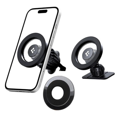Suport auto Spigen Mft13 Magnetic Magsafe Dashboard & Vent Negru