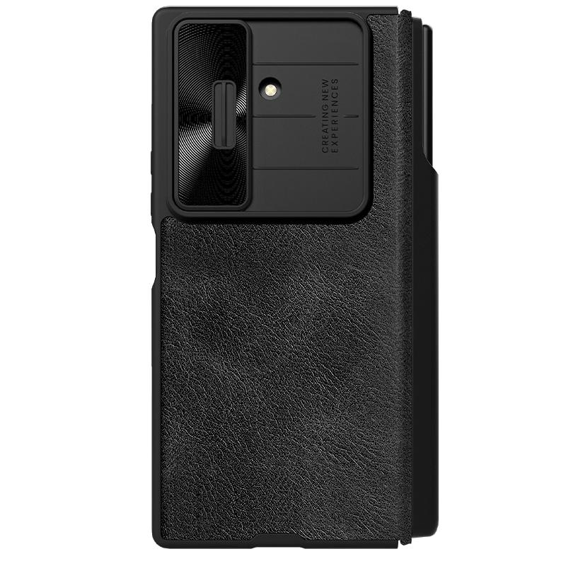 Husa Nillkin Qin Pro piele Samsung Galaxy Z Fold7 Negru