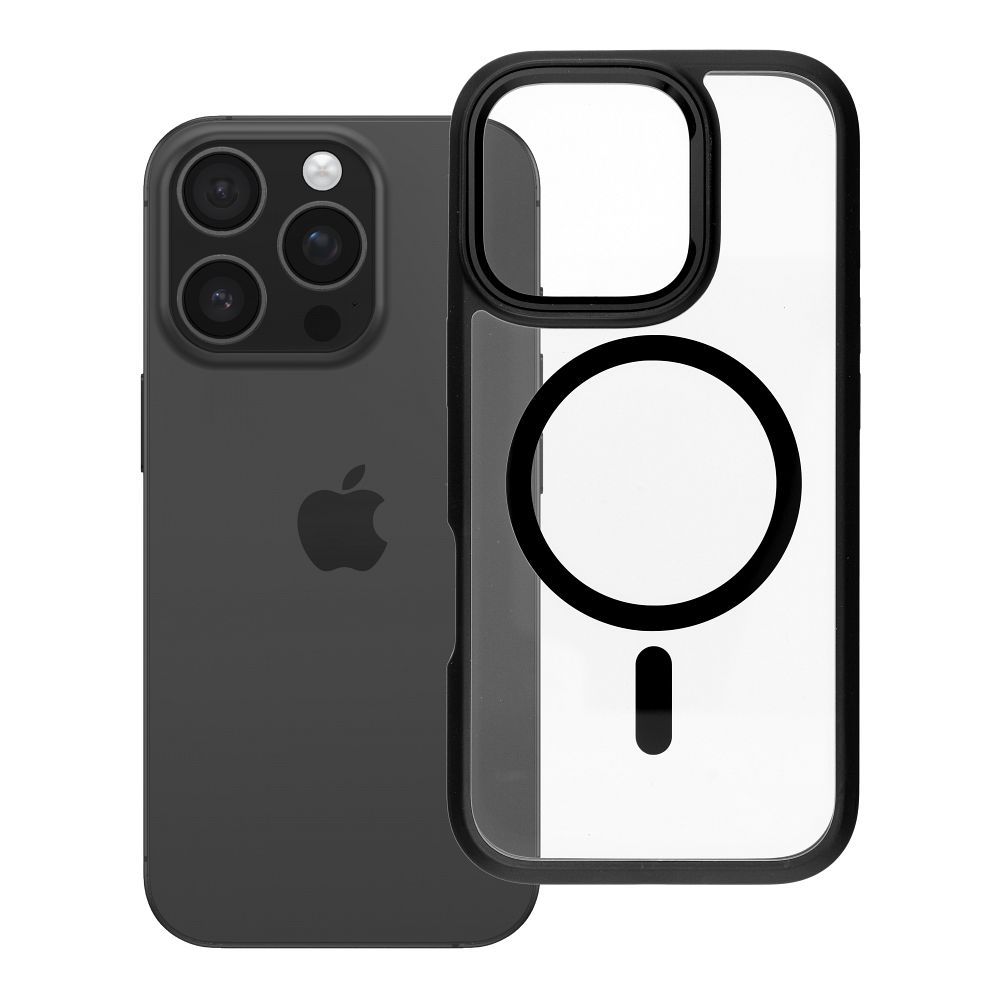 Husa Roar MAG Bumper Compatible cu Magsafe pentru iPhone 16 Pro Negru