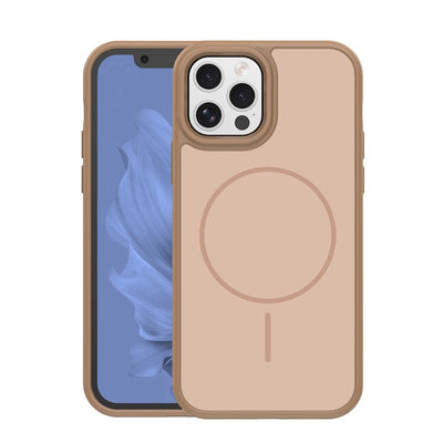 Husa Frame Thin Mag pentru iPhone 12 / 12 Pro 6,1" Maro
