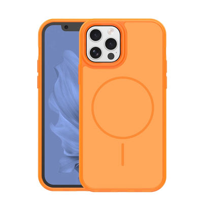 Husa Frame Thin Mag pentru iPhone 12 / 12 Pro 6,1" Portocaliu
