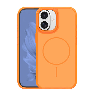 Husa Frame Thin Mag pentru iPhone 16 6,1" Portocaliu