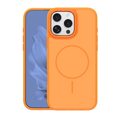 Husa Frame Thin Mag pentru iPhone 16 Pro Max 6,9" Portocaliu