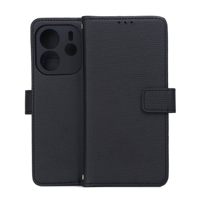 Husa Smart Triangle pentru Xiaomi Redmi Note 14 4G (Global) (164.84 X 78.15 X 8.16 Mm) Negru