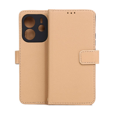 Husa Smart Triangle pentru Xiaomi Redmi Note 14 4G (Global) (164.84 X 78.15 X 8.16 Mm) Maro