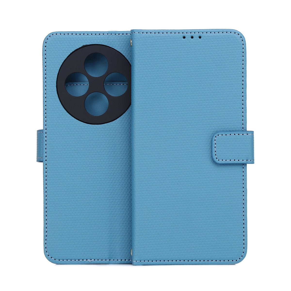 Husa Smart Triangle pentru Xiaomi Redmi 14C 4G/ 14C 5G / Redmi A4 / Poco C75 Albastru
