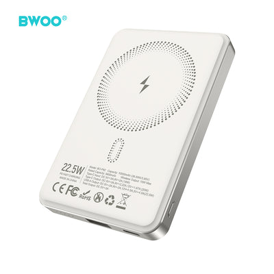 Acumulator extern BWOO P82 BO 10000mah 15w Wireless Charging Gri deschis