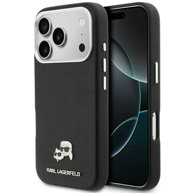 Husa Karl Lagerfeld pentru iPhone 17 Pro 6,3" HC Magsafe PU FW W/ K&C Head PIN Negru