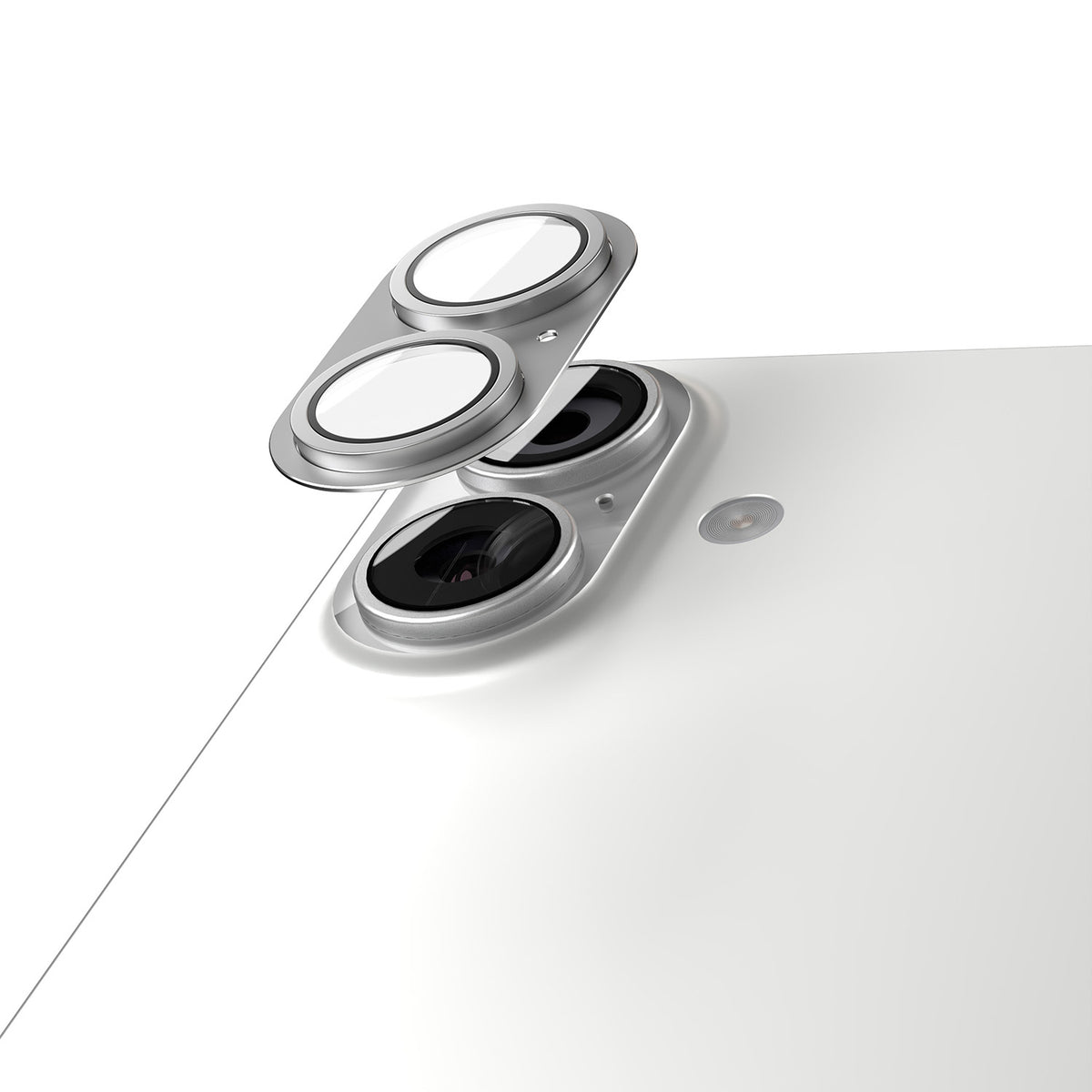 Folie Etteri Full Camera Lens Guard pentru iPhone 17 Argintiu
