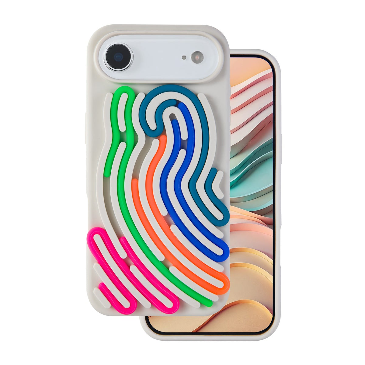 Husa DIY Snake pentru iPhone 17 Air 6,6" Bej
