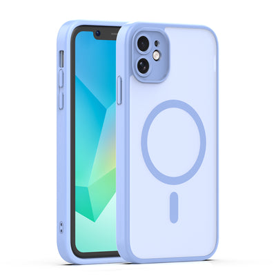 Husa Mag Matt pentru iPhone 11 Albastru deschis Camera Protection