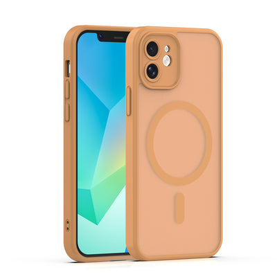 Husa Mag Matt pentru iPhone 12 6,1" Maro Camera Protection