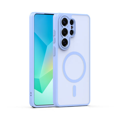 Husa Mag Matt pentru Samsung Galaxy S25 Ultra Albastru deschis Camera Protection