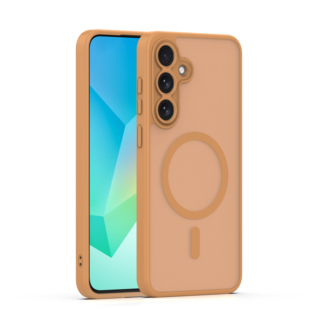 Husa Mag Matt pentru Samsung Galaxy S25 FE Maro Camera Protection