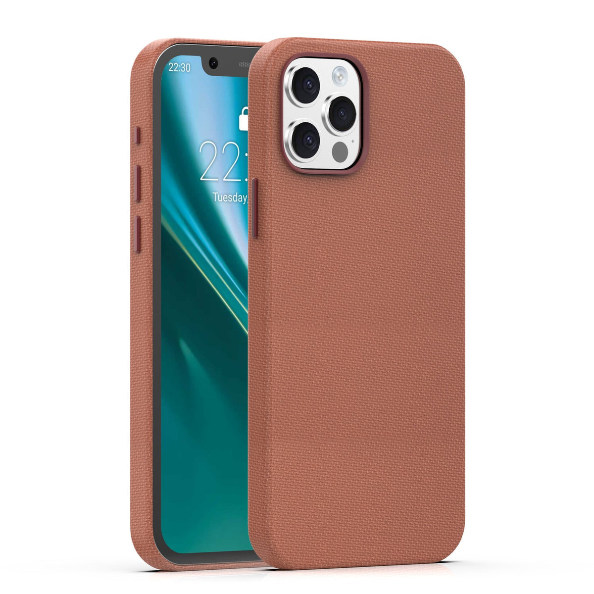 Husa Etteri Elegant Mag pentru iPhone 12 / 12 Pro 6,1'' Maro
