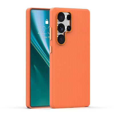 Husa Etteri Elegant Mag pentru Samsung Galaxy S25 Ultra Portocaliu