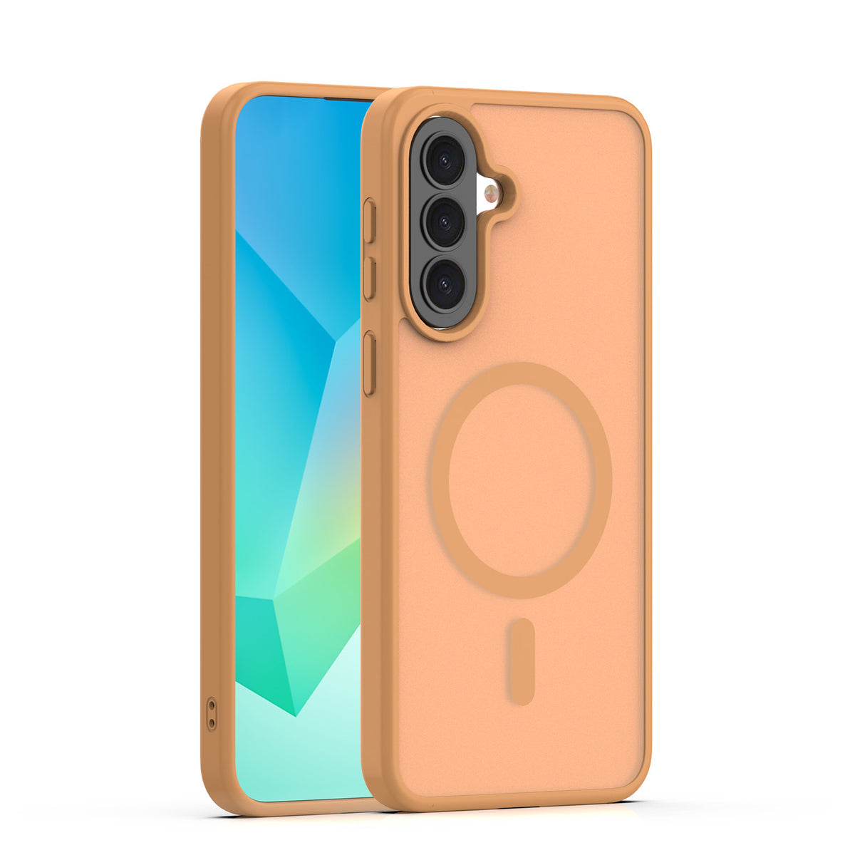 Husa Mag Matt pentru Samsung Galaxy A37 5G Maro Big Hole