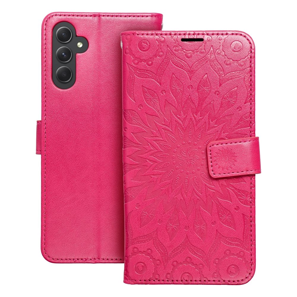 Husa Mezzo Book Flip pentru Samsung A34 5G Mandala Magenta