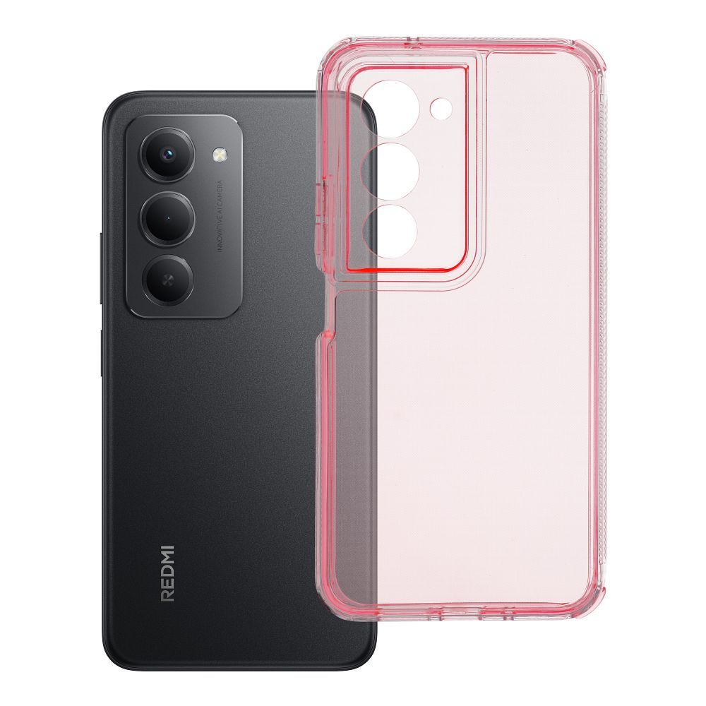 Husa Matrix Transparent pentru Xiaomi Redmi 15 4G / 5G (169mm) Powder Roz