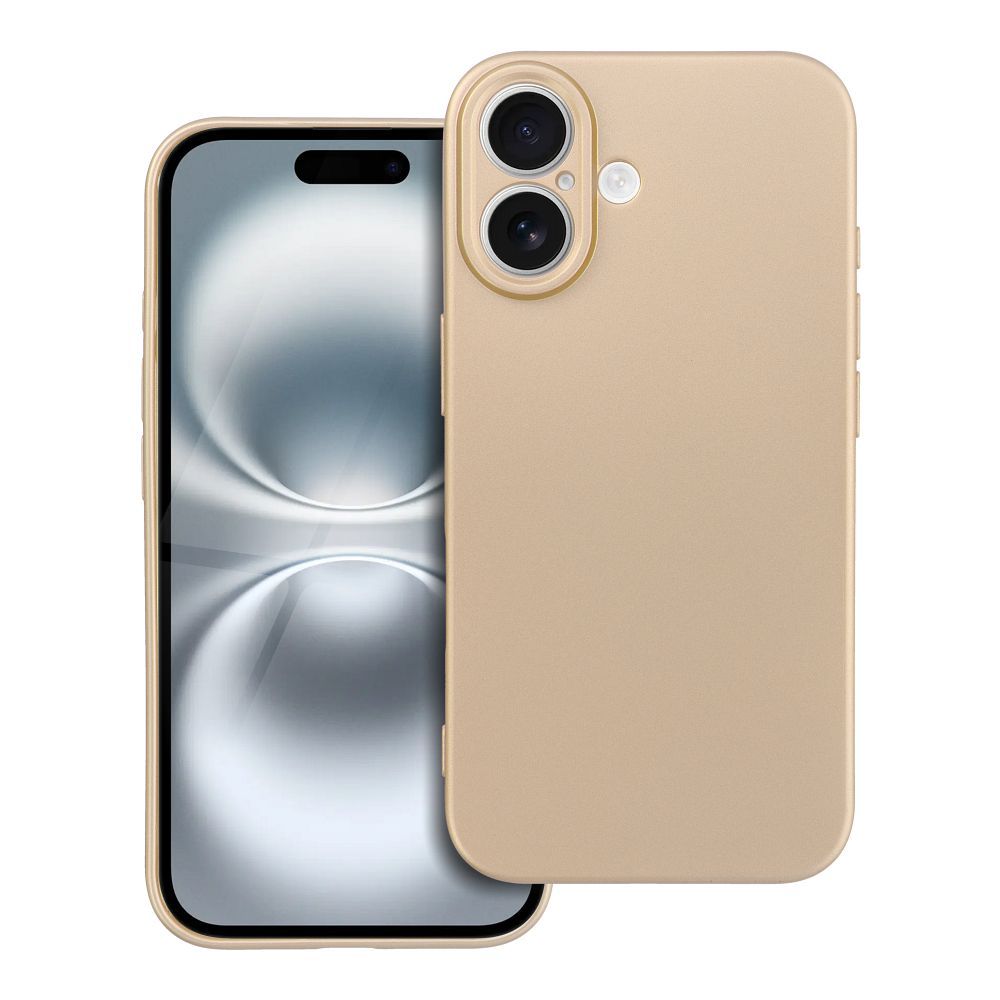 Husa Metallic pentru iPhone 16 Auriu