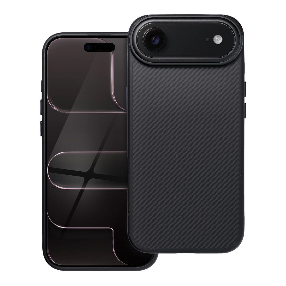 Husa Carbon Elite Mag pentru iPhone 17 AIR Compatible cu Magsafe Negru